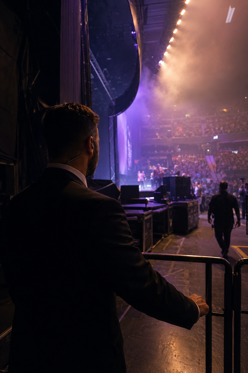Tour security professionals coordinating a live touring operation